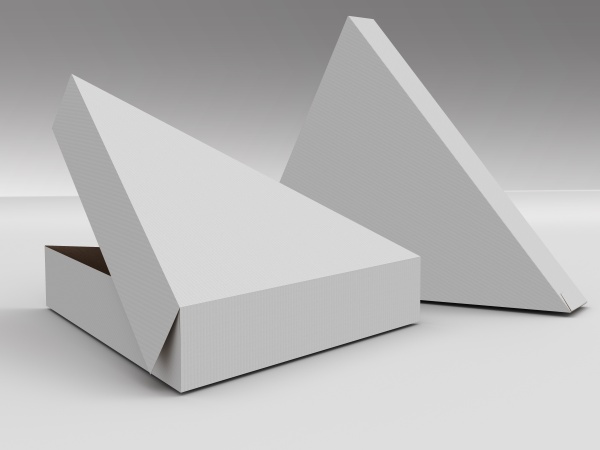 立体三角盒包装样机
