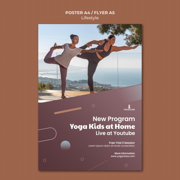 瑜伽运动海报设计