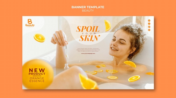 SPA护肤品宣传海报设计