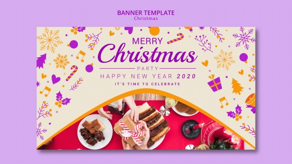 2020年圣诞节banner设计图