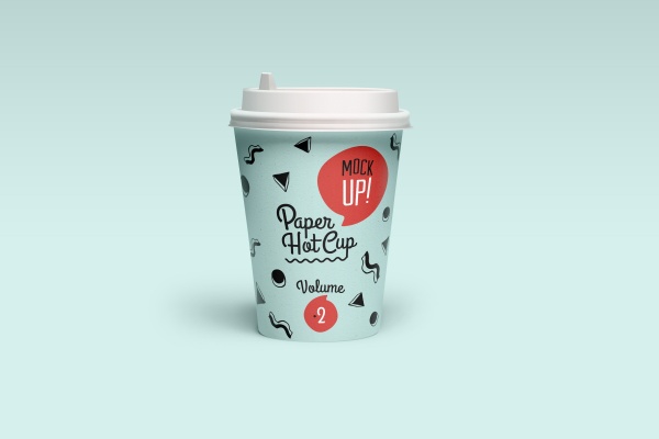 咖啡纸杯包装设计PSD
