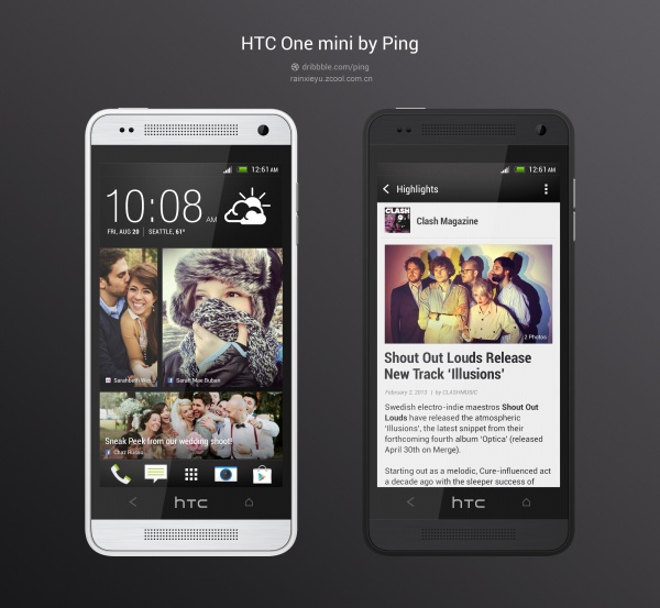 HTC-ONE手机平面图源文件
