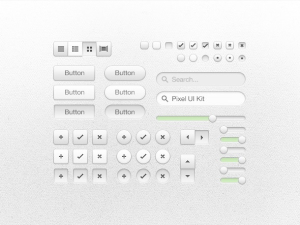 白色UI设计模板源文件