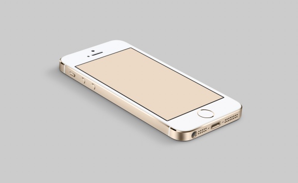 金色iPhone实体效果模型