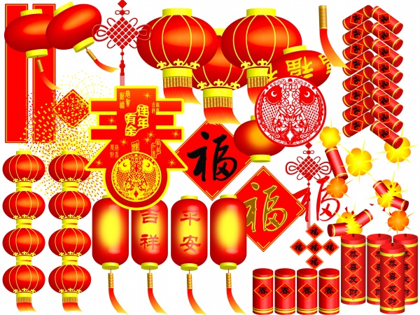 春节新年喜庆源文件设计元素